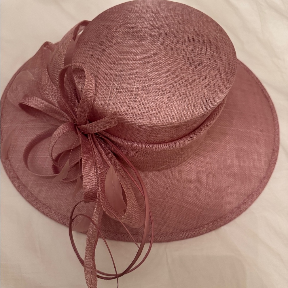 Elegant light pink / mauve women’s hat - Easter, Garden party, wedding, Derby